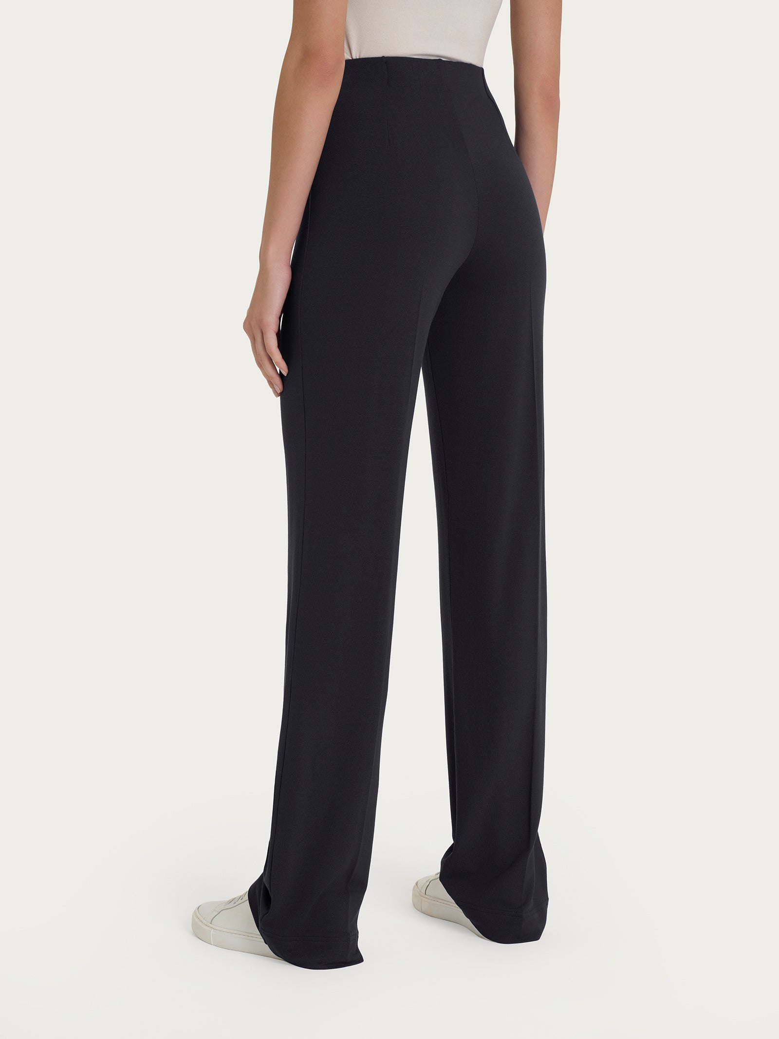 Ragno Viscosa Summer Pantalone Ampio Nero jersey