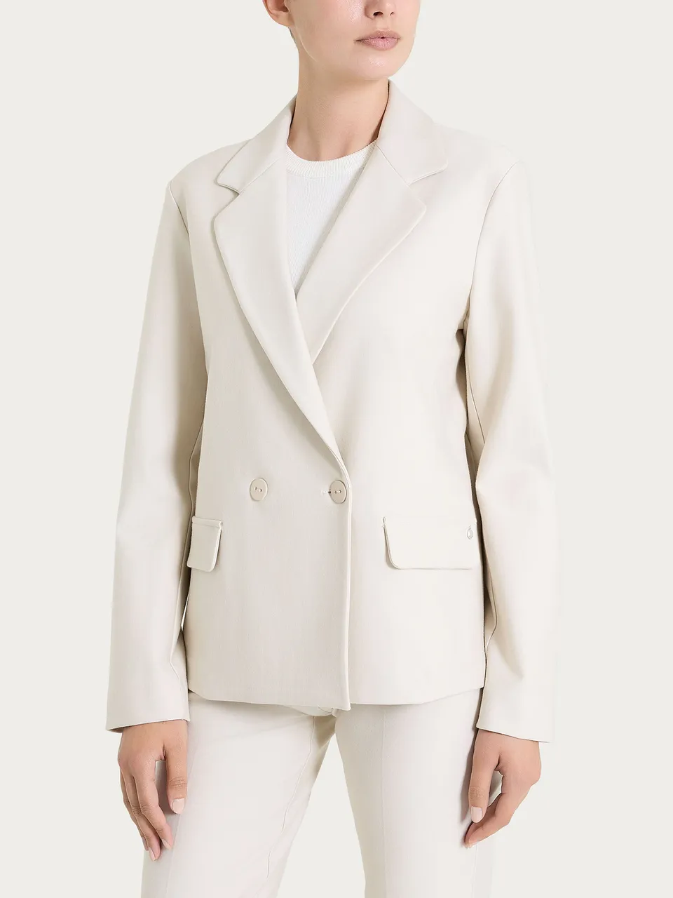 Ragno Compact Blazer Doppio Petto giacca champignon Champignon