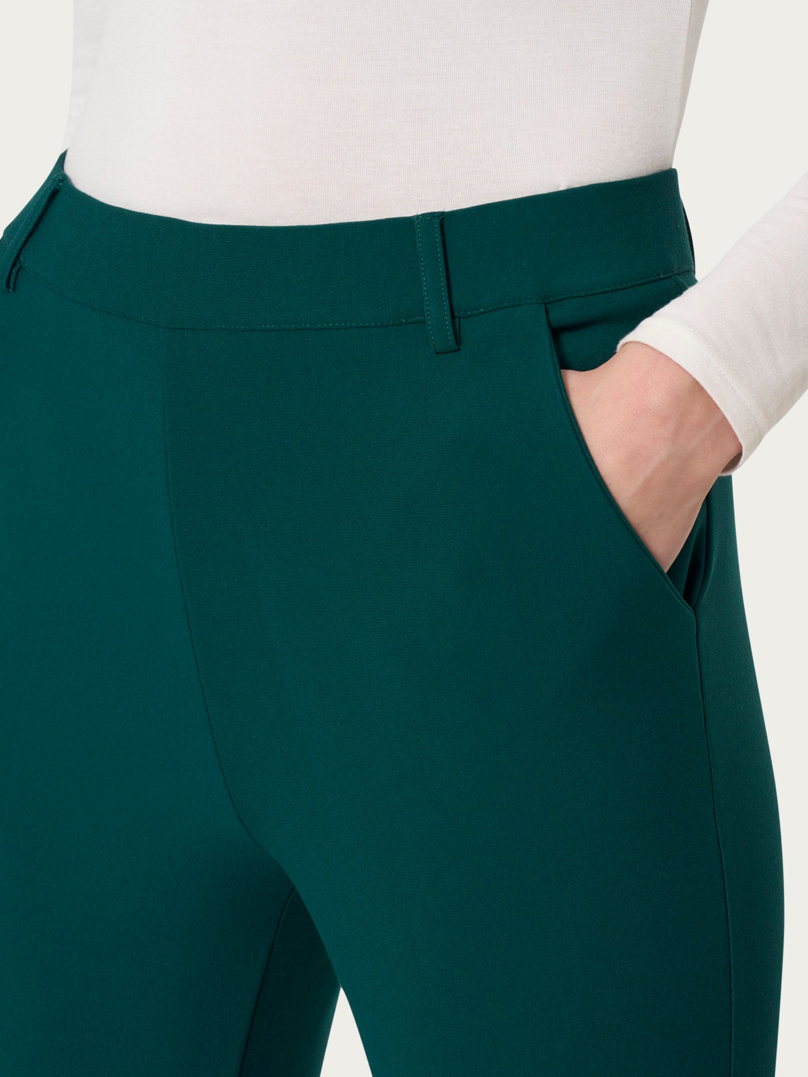 Ragno The Cigarette pantalone chino slim verde compact