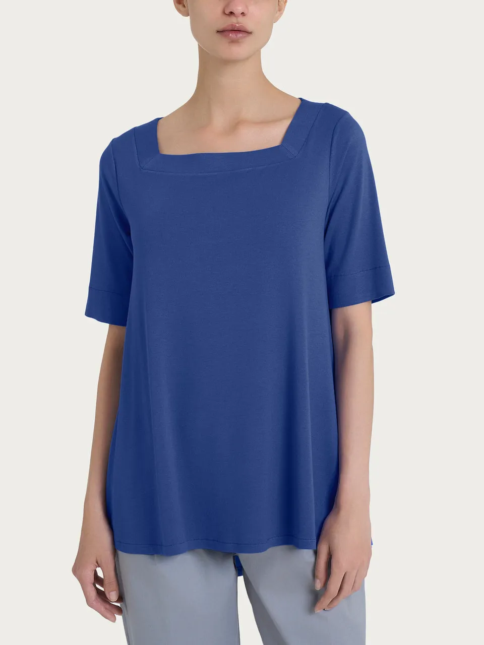 Ragno Maglia Manica 3/4 Jersey Viscosa Blueberry