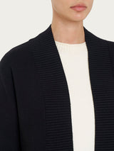 Ragno Super Soft cardigan aperto donna nero