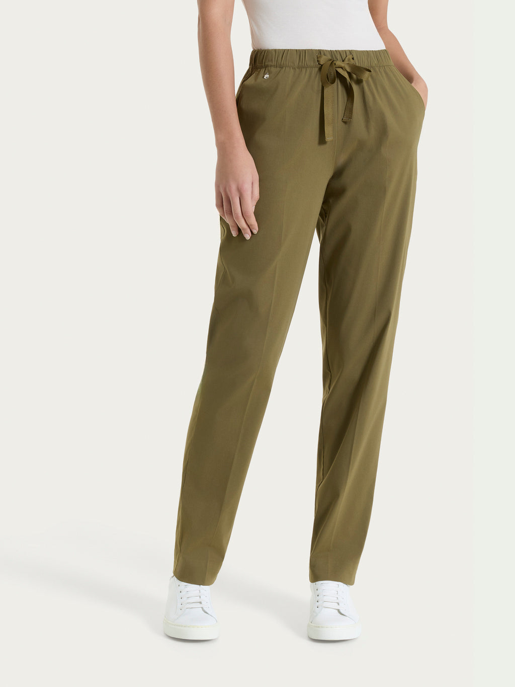Ragno Super Fresh Pantaloni Jogger Donna Oliva Cotone