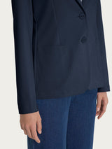 Ragno Compact Light Blazer Donna 2 Bottoni Blu Leggero