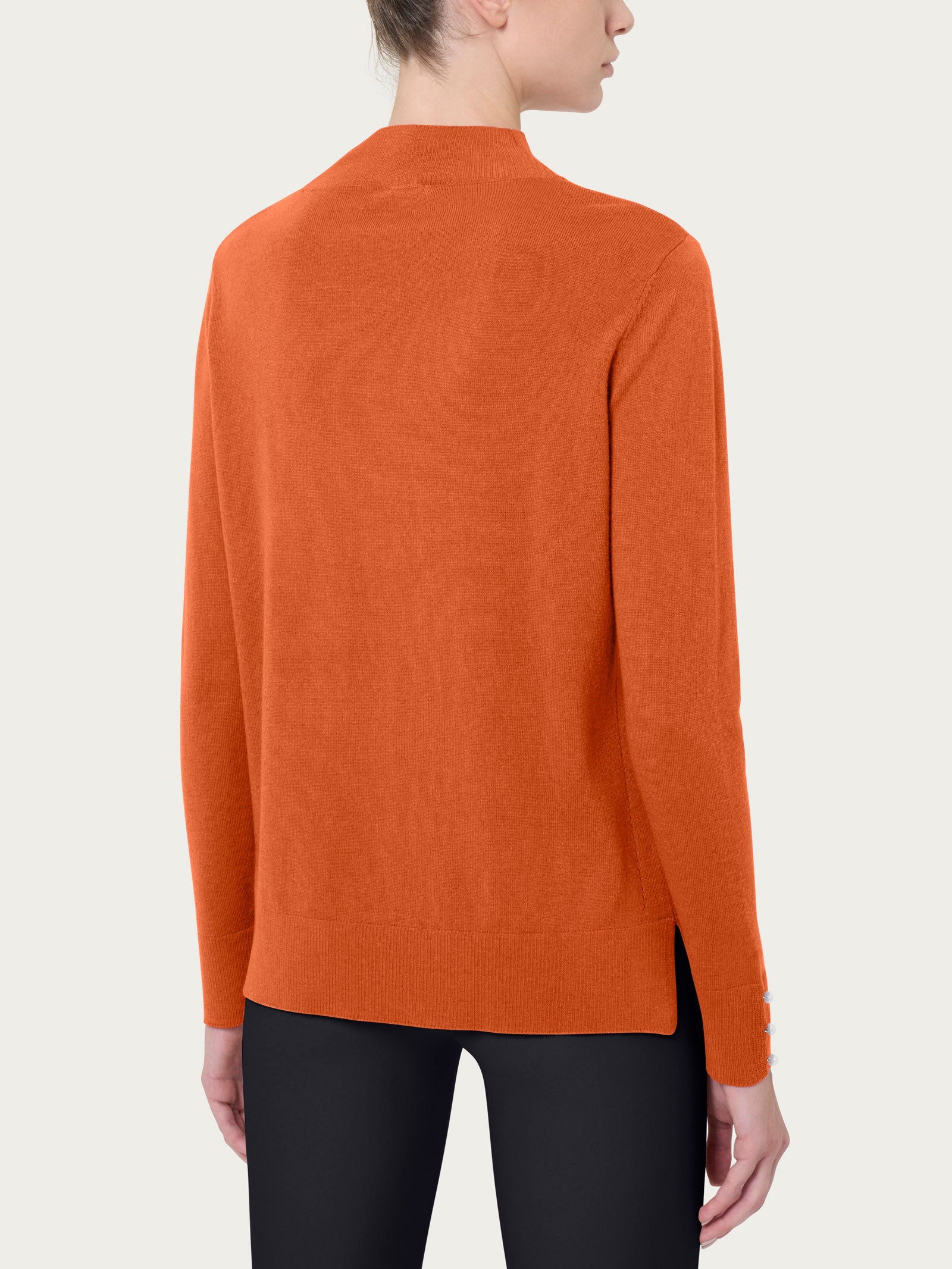 Ragno Merino Soft Lupetto Perline Rust lana merino