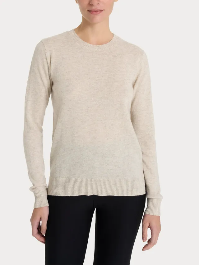 Ragno Merino Soft Girocollo Maglia Donna Champignon Cashmerino