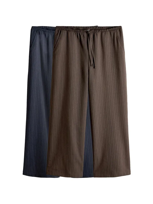 Next The Set pantaloni larghi a righe 2 pezzi