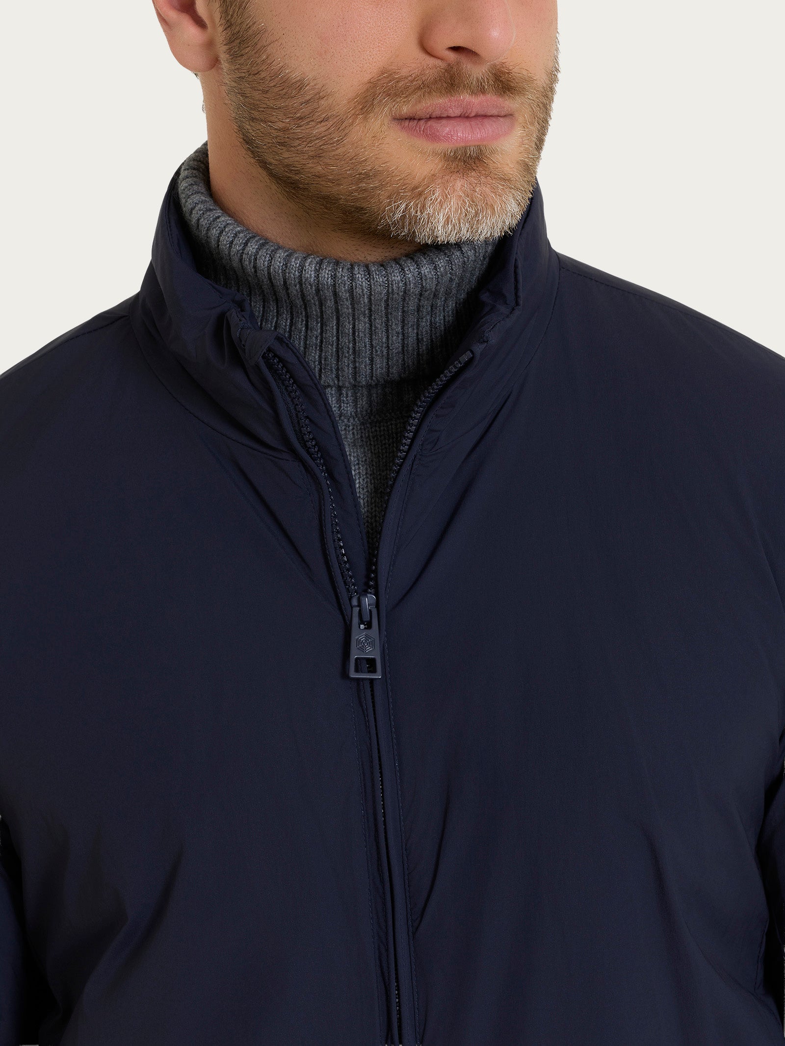 Ragno Piumerino Corto 100 g piumino uomo Navy lana