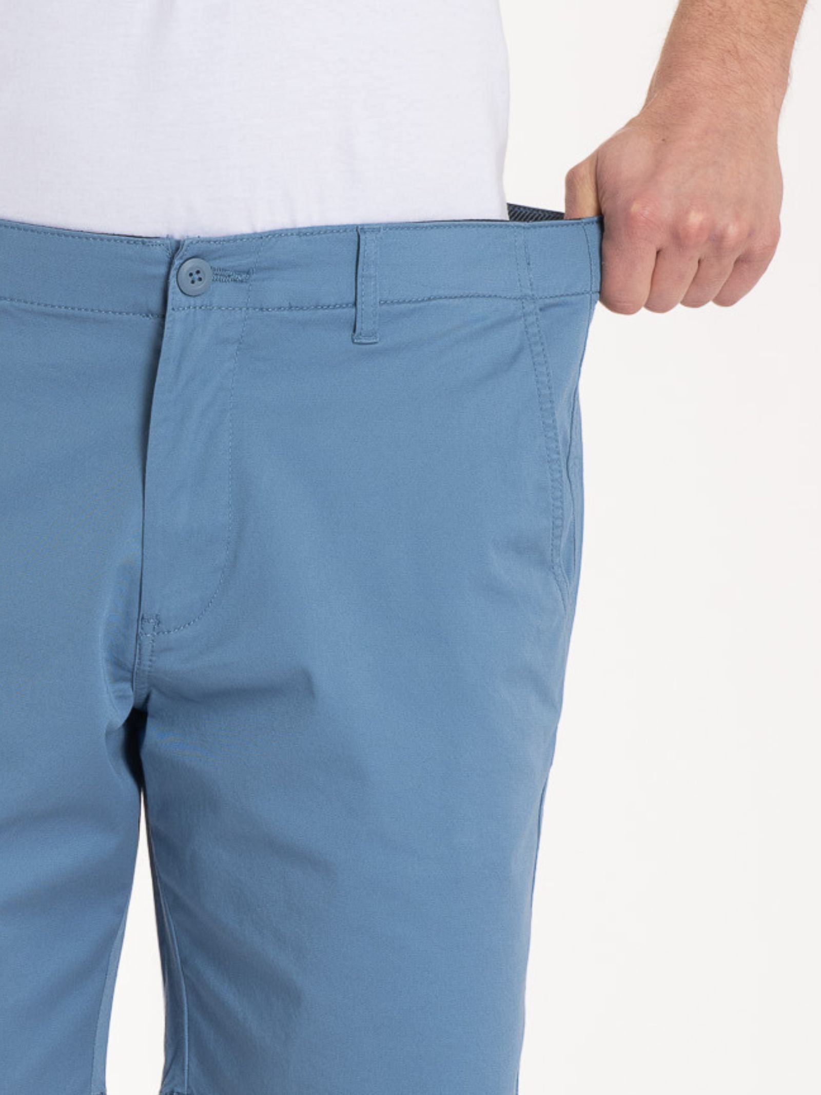 Ragno Summer Twill Bermuda Uomo Tasche Coronet Blue