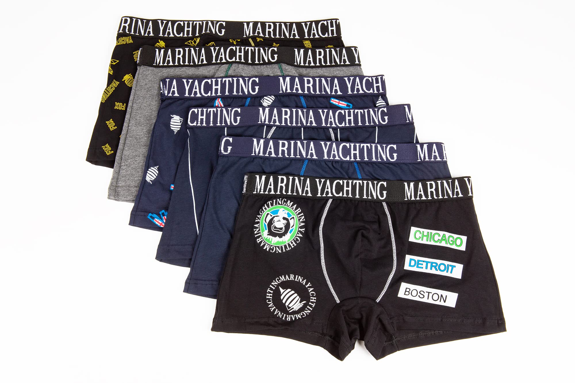 Lady C Marina Yachting boxer uomo S cotone aderente