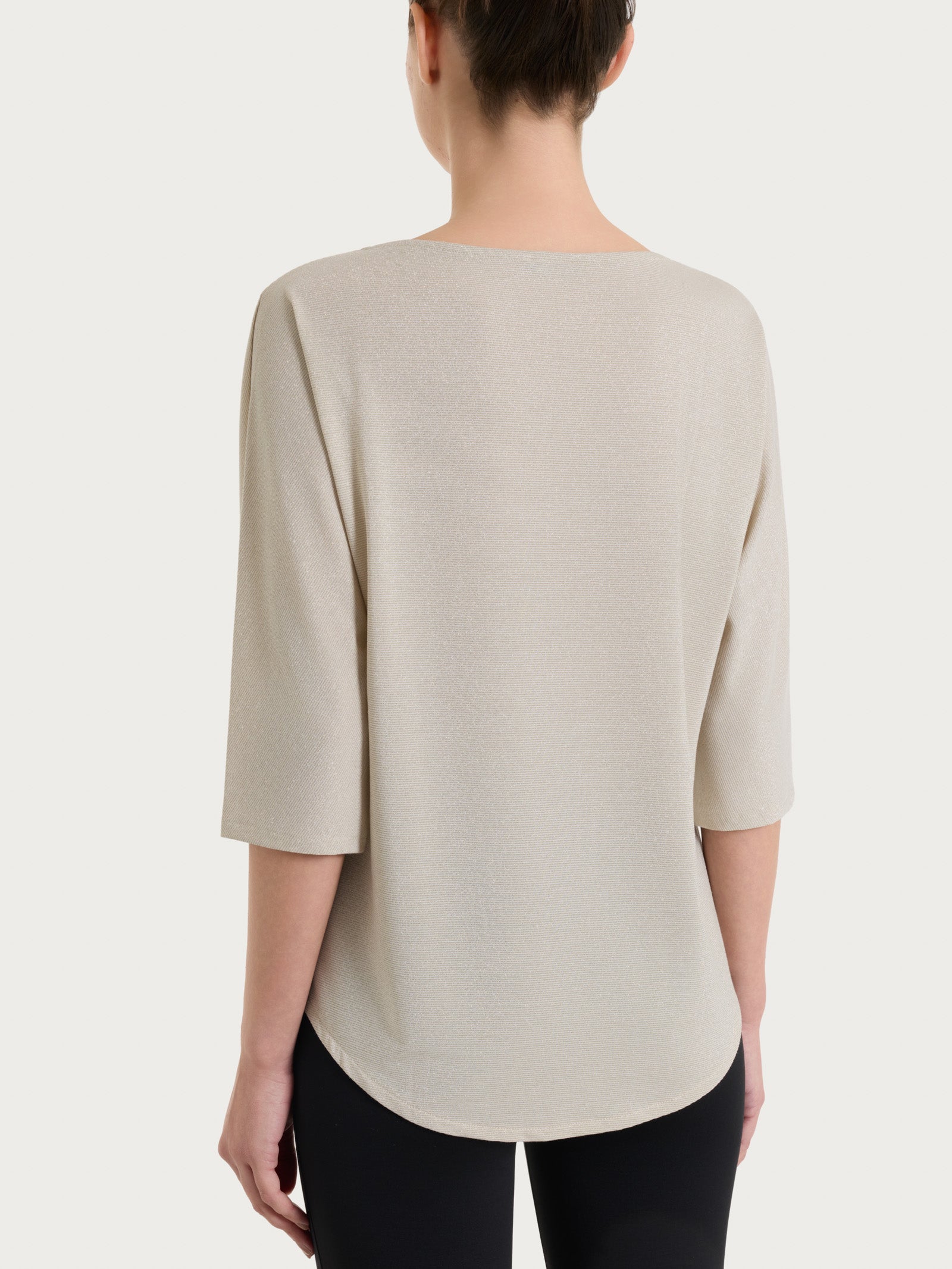 Ragno Summer Light maglietta kimono 3/4 Champignon righe