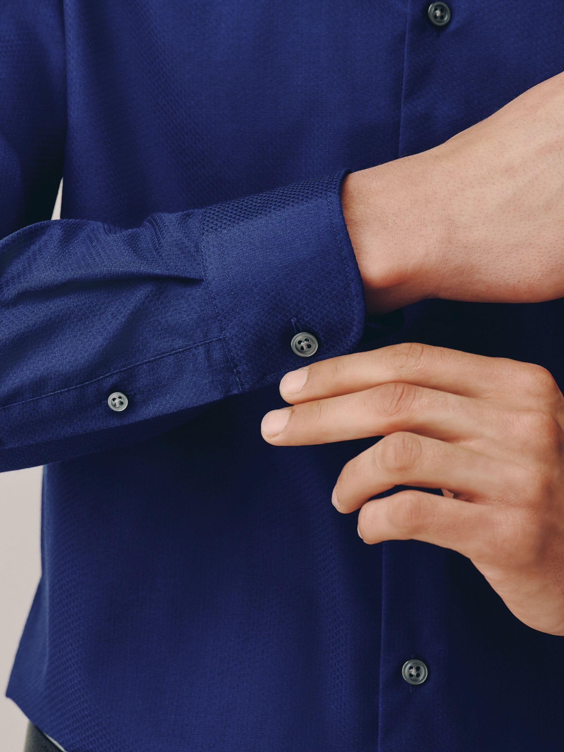 Next camicia elegante uomo regular cotone easy care