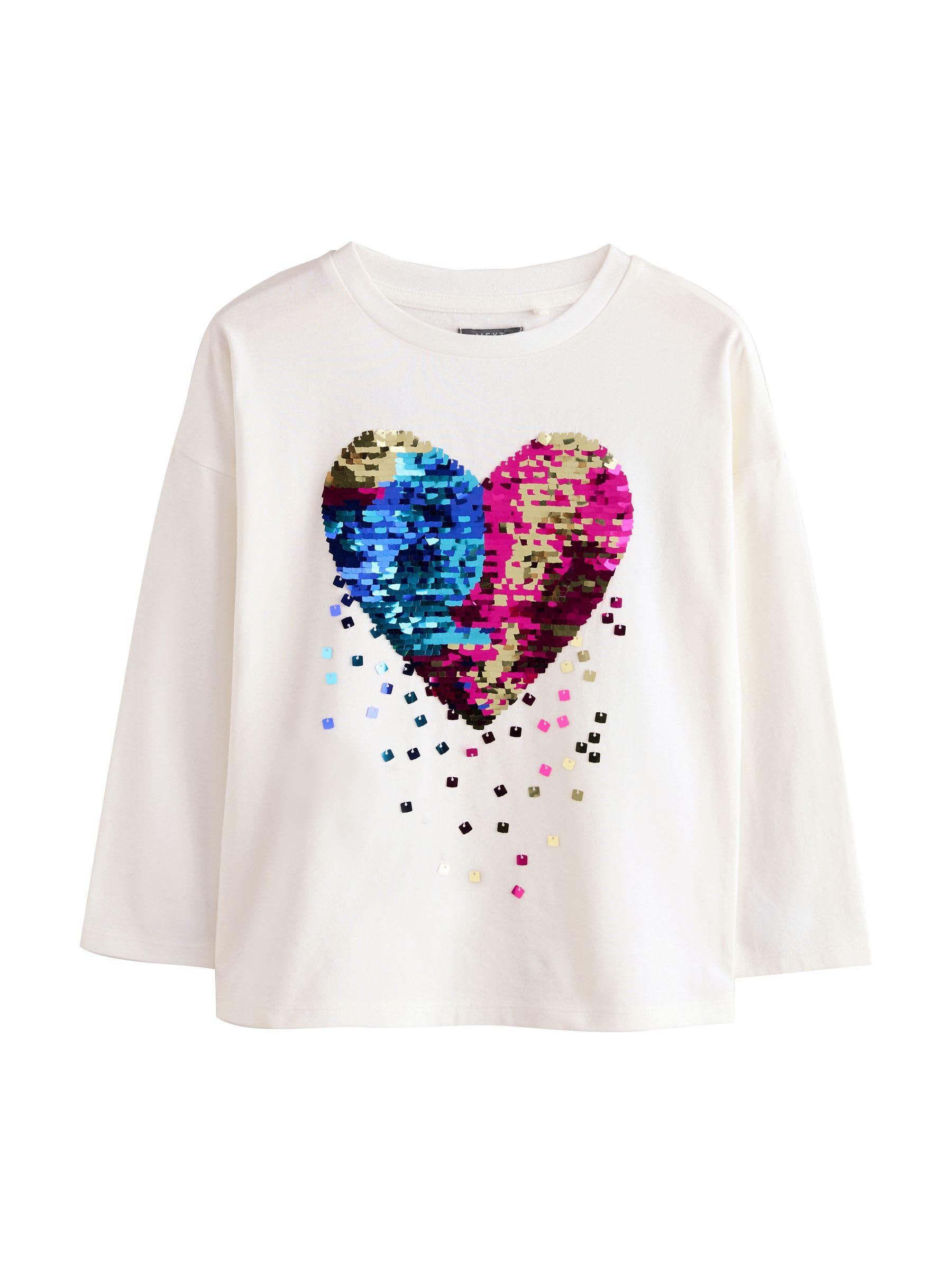 Geo Next Top Bambina Maniche 3/4 con Paillettes Nero