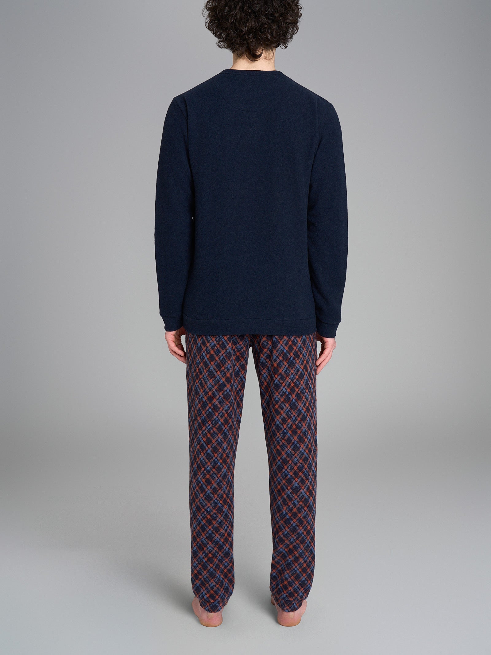 Ragno Cotton Eco Pile Pigiama Serafino Uomo Outer Space cotone
