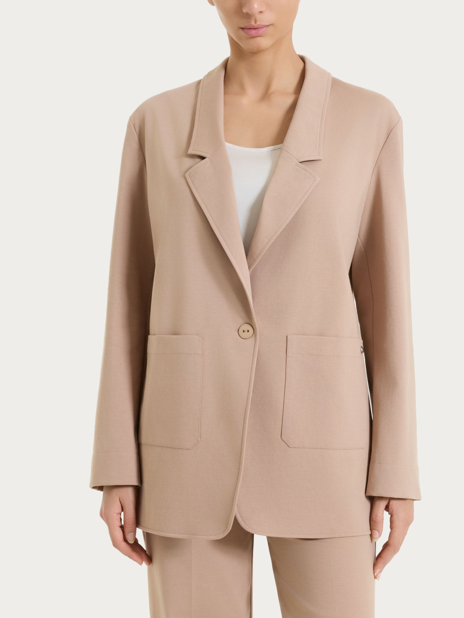 Ragno Compact Light Blazer Un Bottone Warm Taupe leggero