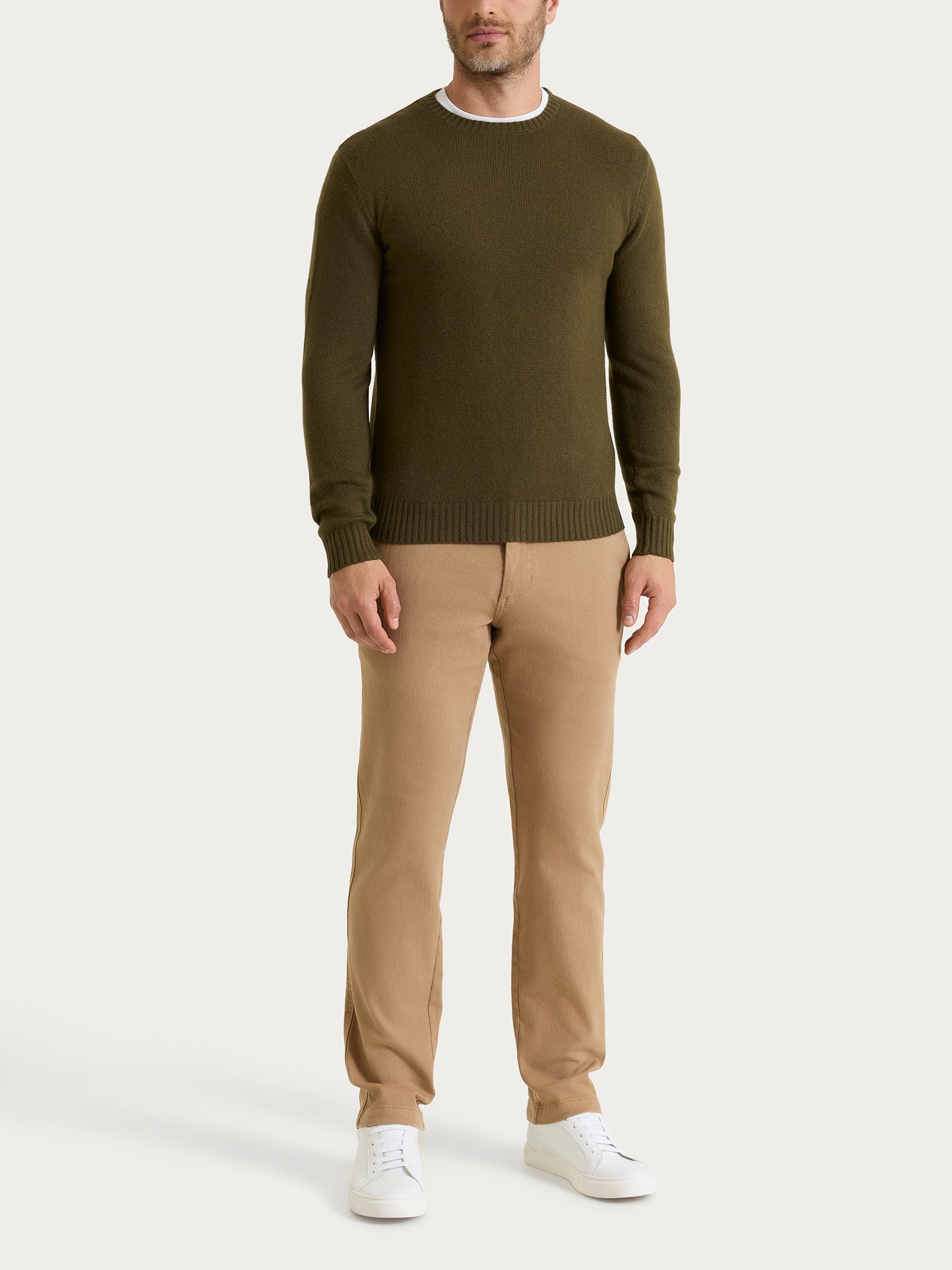 Ragno Four Seasons maglione girocollo Natural Soft olive
