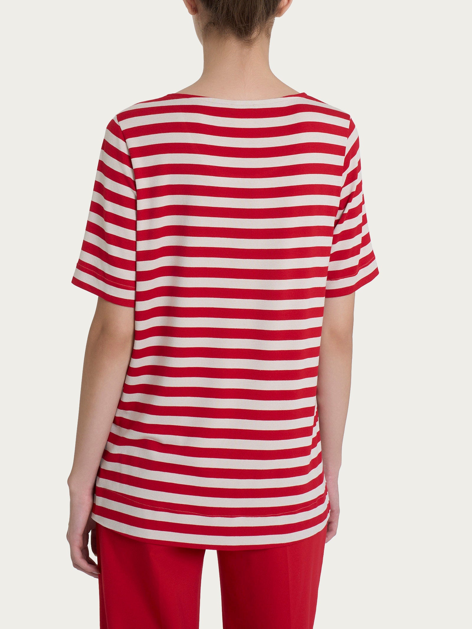 Ragno Viscosa Summer Salsa Riga Pari maglietta viscosa righe