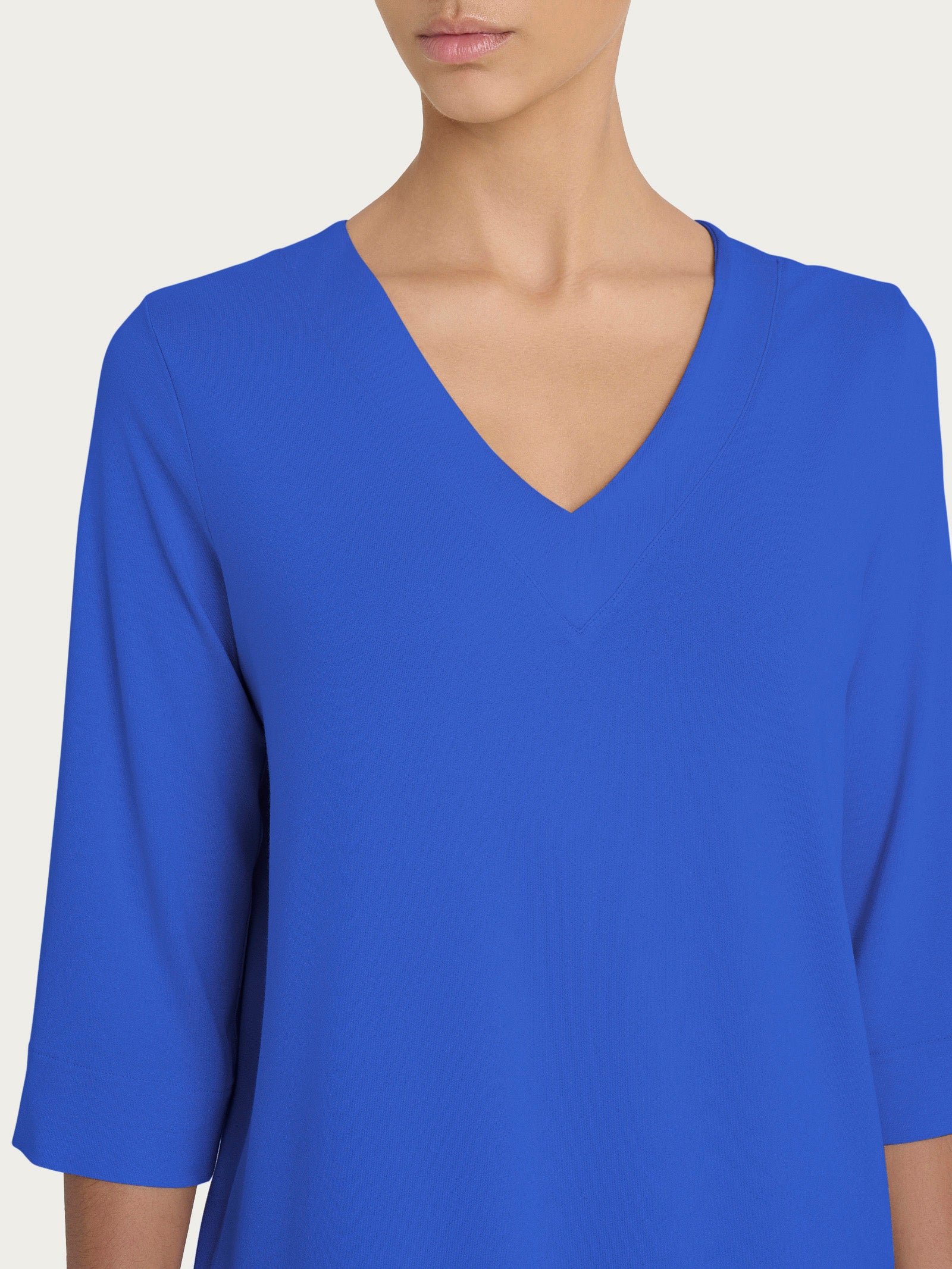 Ragno Viscosa Summer maglietta scollo V dazzling blue 3/4