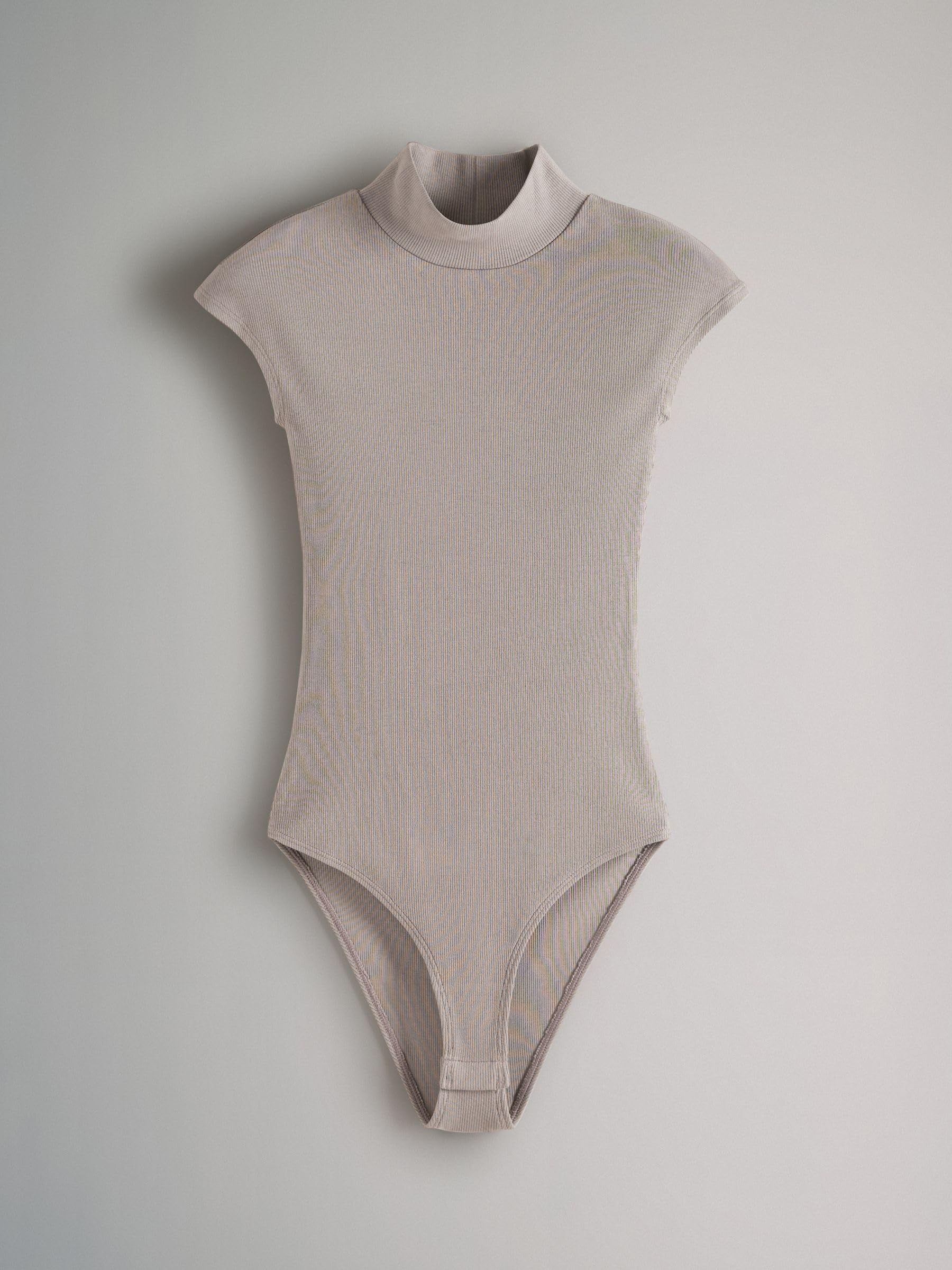 Geo Next The Set 3 body a coste collo alto nero tortora grigio cotone