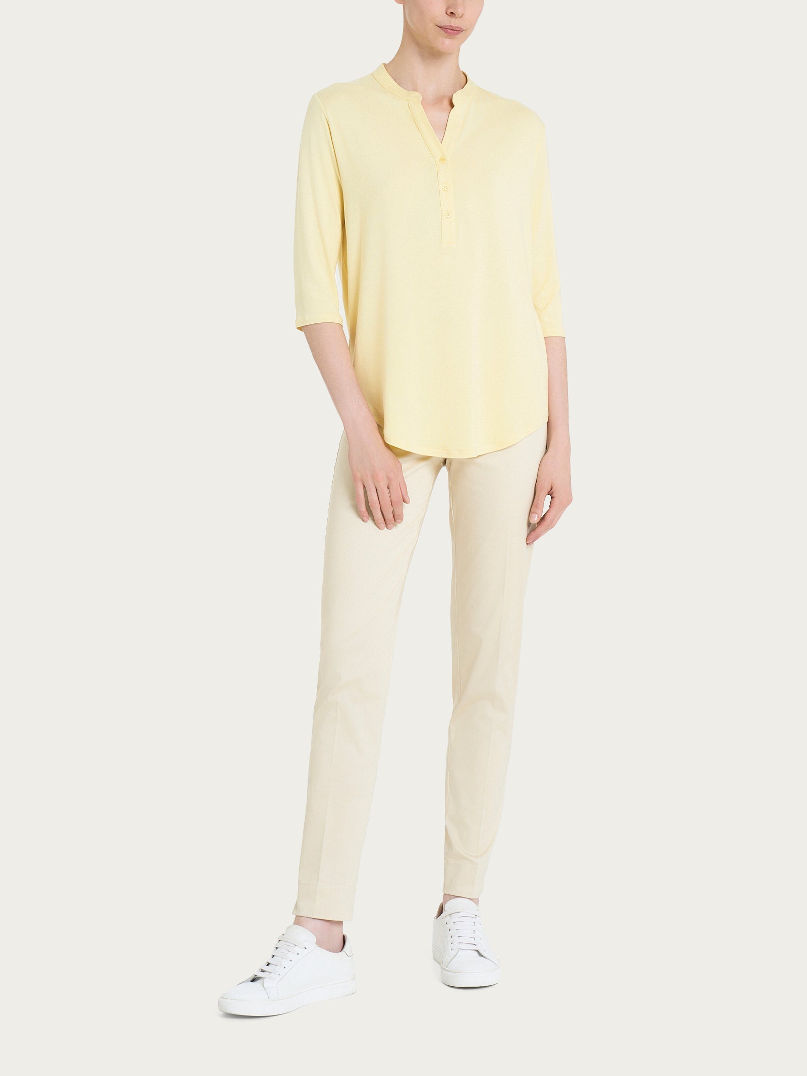 Ragno Viscosa Summer maglietta 3/4 serafino banana viscosa jersey