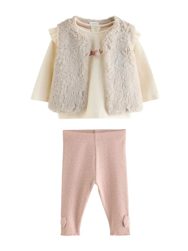 Next completo neonata 3 pezzi gilet taglia 74-80