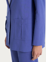 Ragno Super Natural Blazer donna Skipper Blue tencel