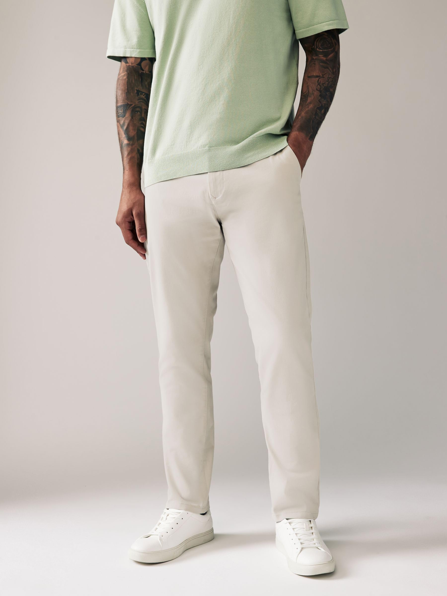 Next chino slim elasticizzato uomo blu scuro cotone