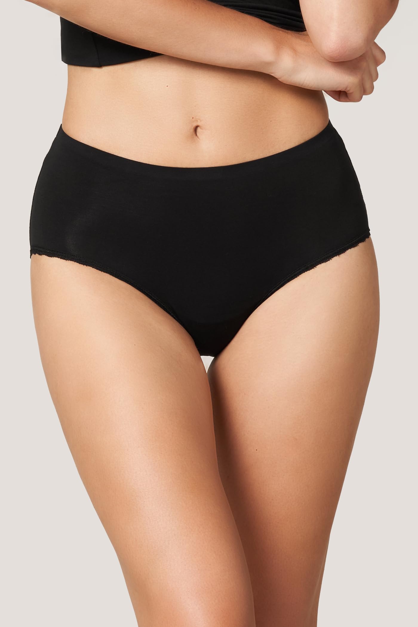 Goldenpoint culotte fianco alto viscosa pizzo cotone