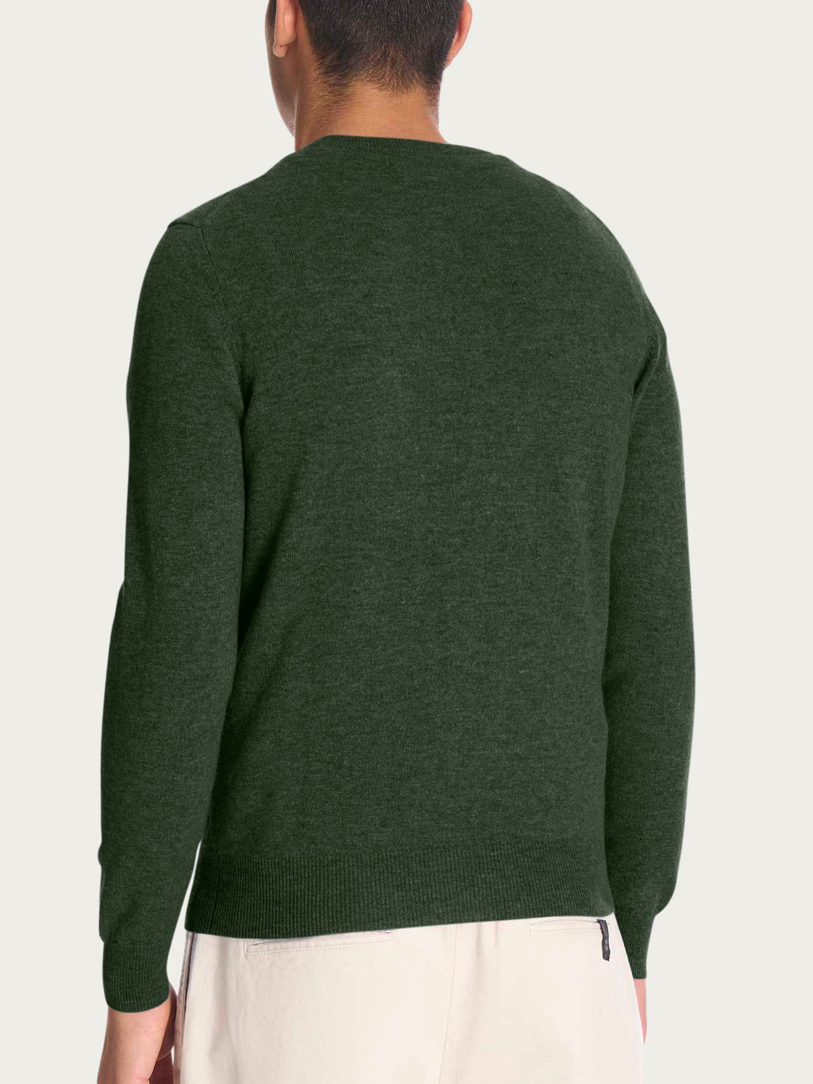 Ragno Cashmerino Girocollo maglia uomo Kombu Green lana