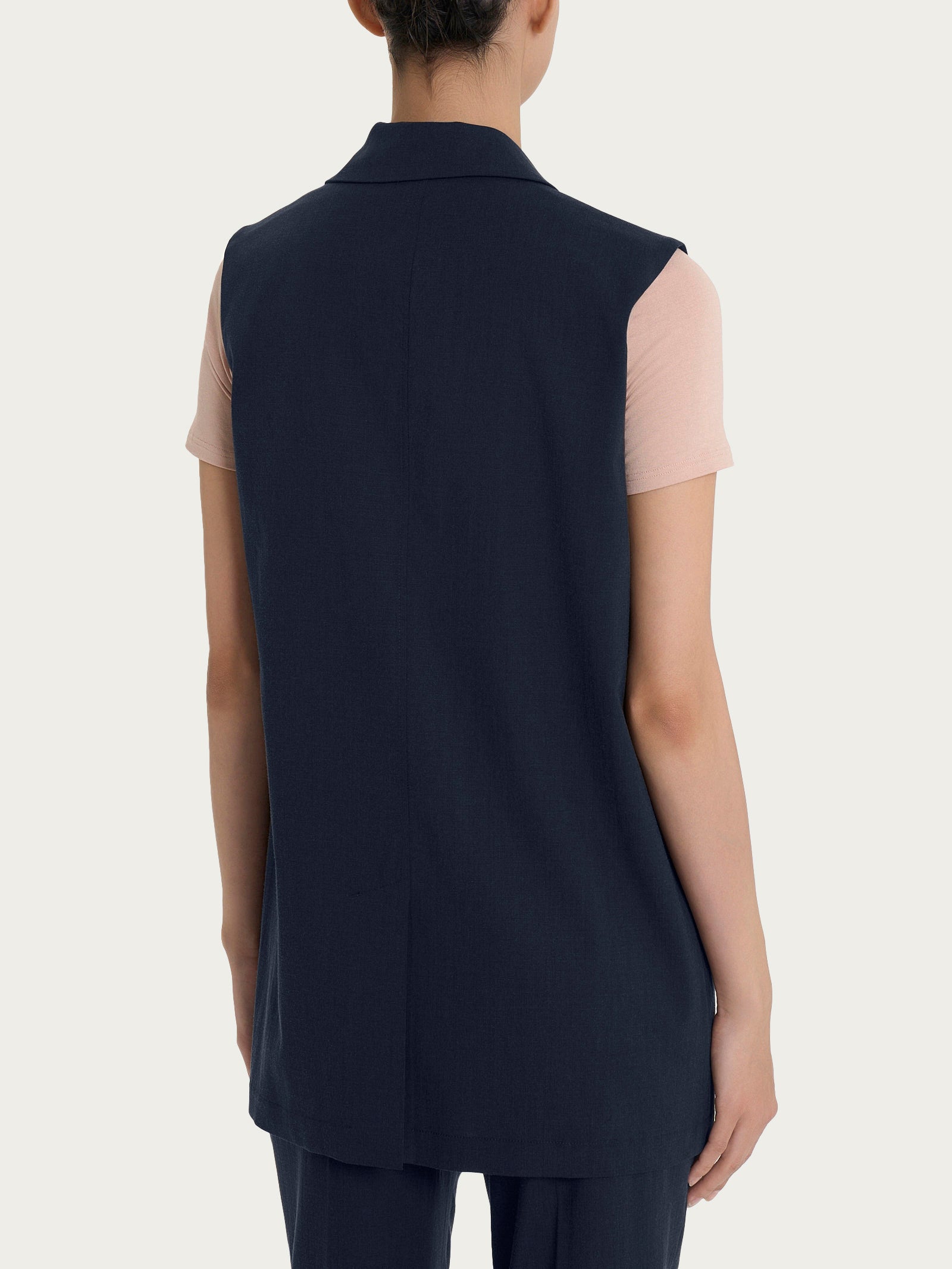 Ragno Super Natural gilet lungo Bleu