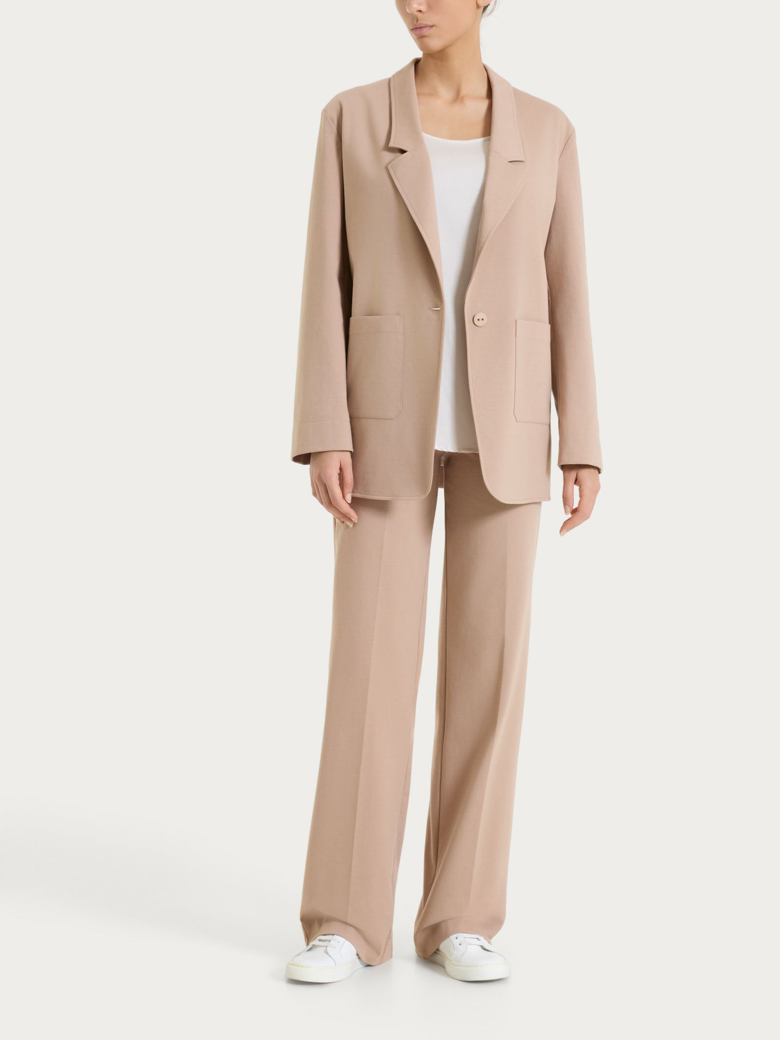 Ragno Compact Light Blazer Un Bottone Warm Taupe leggero