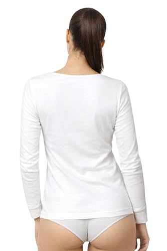 Lady C Maglia Manica Lunga Cotone Interlock Intimo Donna Calda