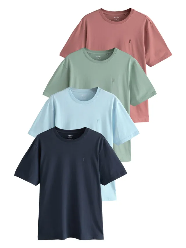 Next t-shirt uomo 4 pezzi girocollo in cotone