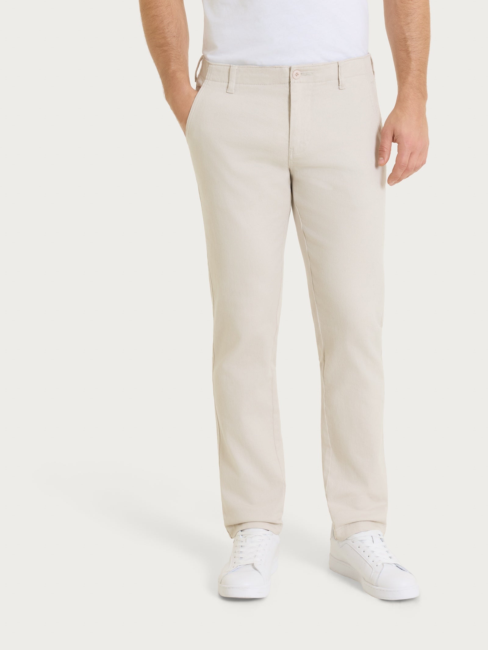 Ragno Chino pantalone Raw Twill cotone Champignon
