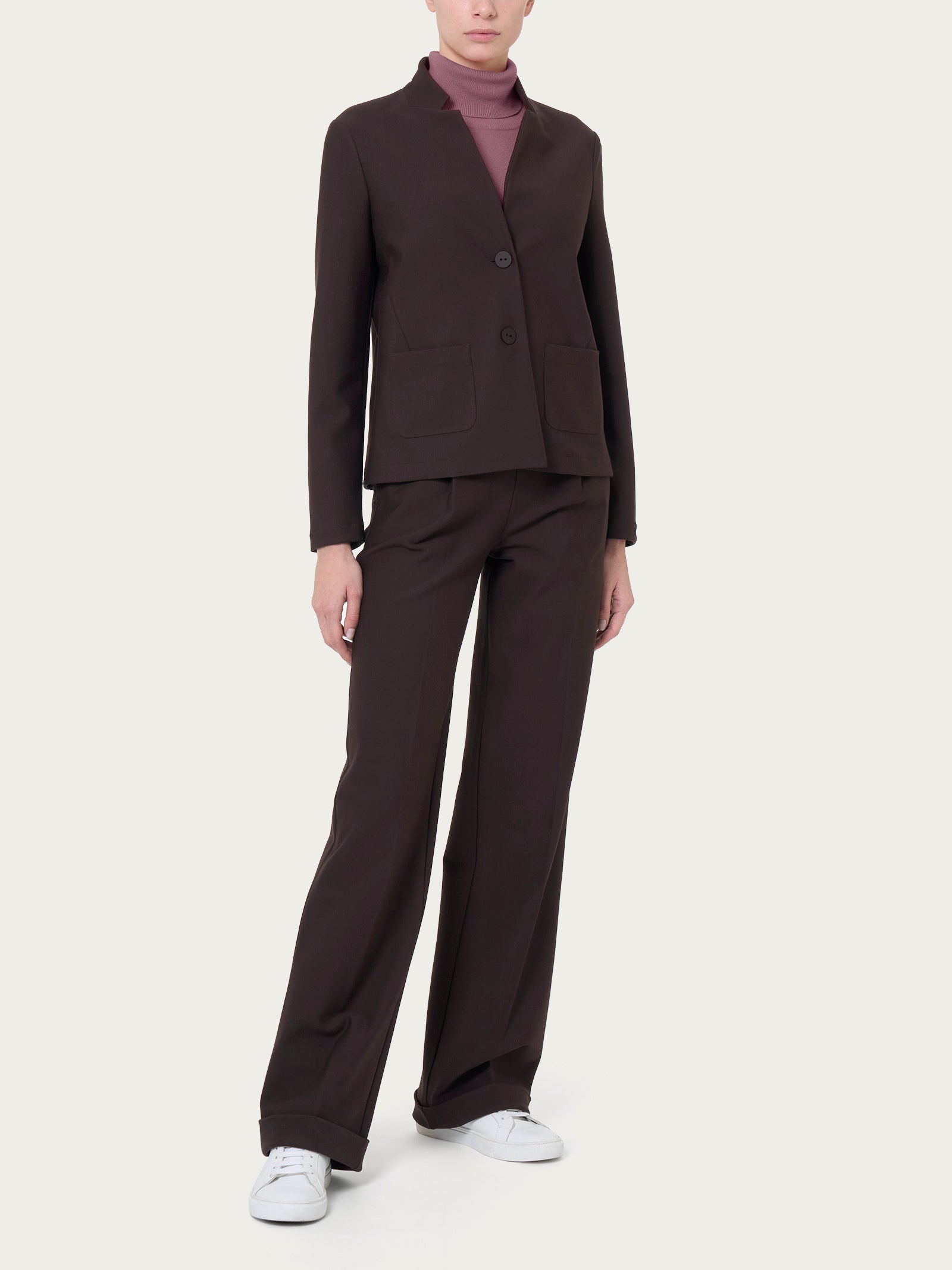 Ragno Compact Blazer Corto Giacca Chocolate Torte regular