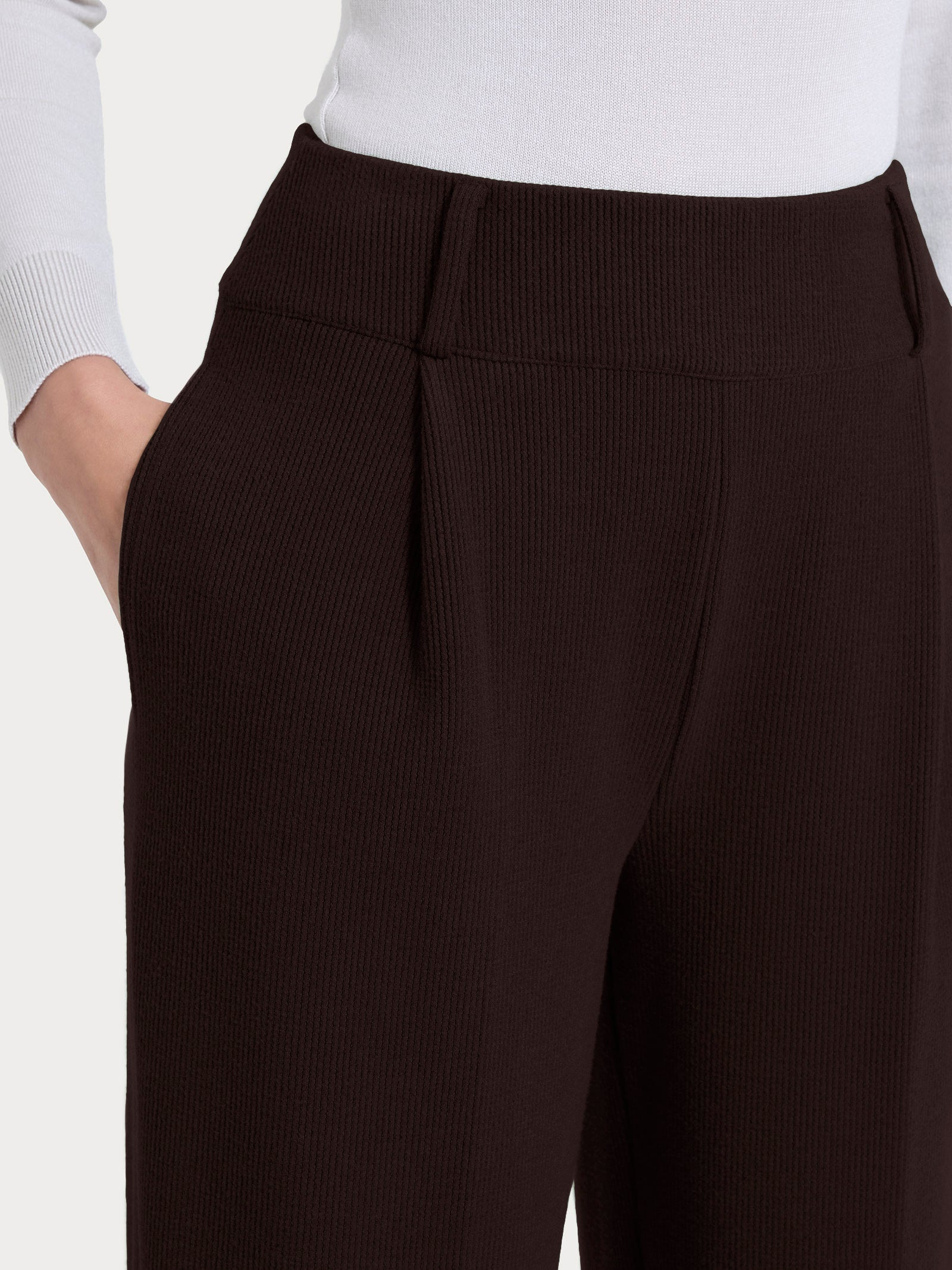 Ragno Relaxed Wardrobe Pantalone Tapered Velvet Chocolate Torte