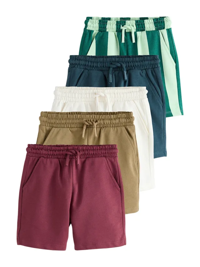 Next shorts bambino jersey a righe confezione 5pz