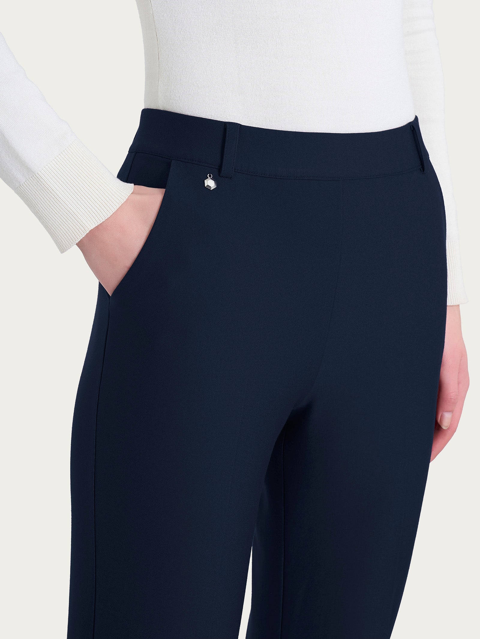 Ragno Gem Compact Pantalone Flare Persia Blu