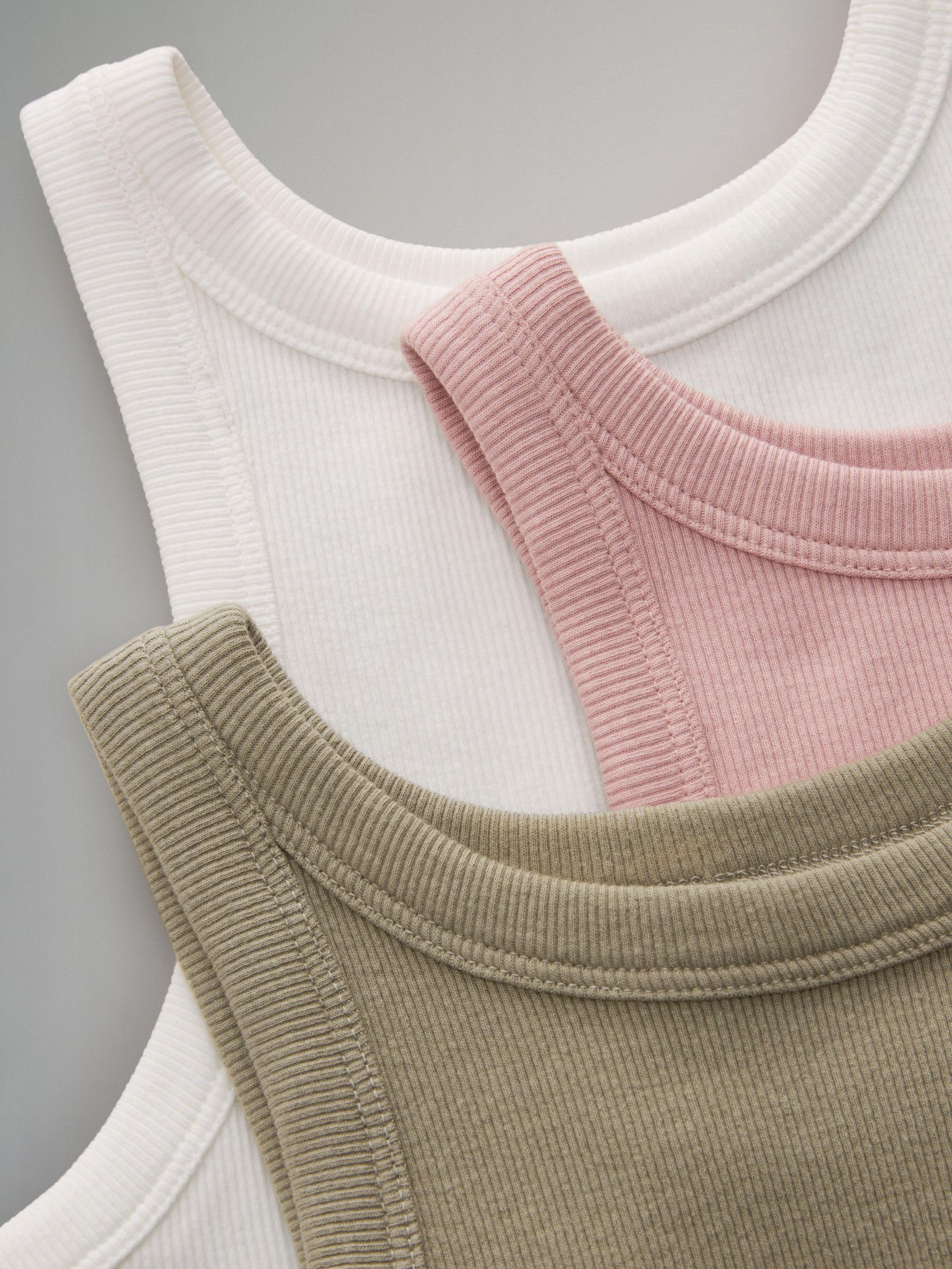 Geo Next THE SET Canotta a Coste Racerback 3 Pezzi S Verde Rosa