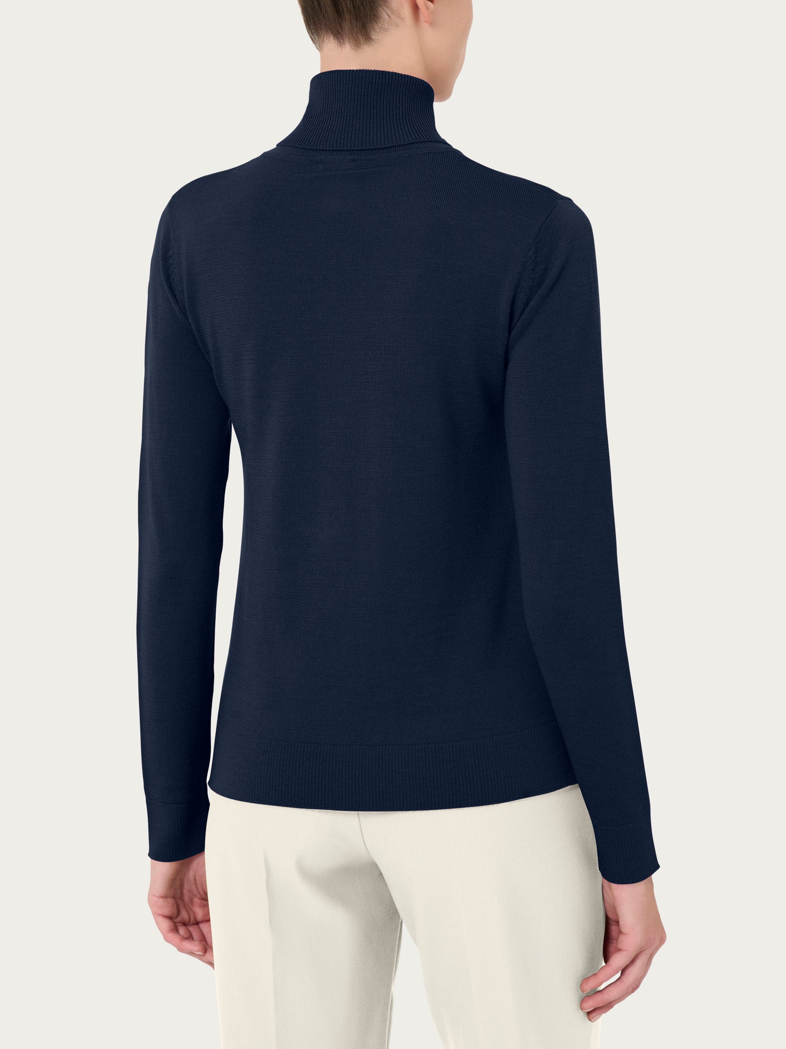 Ragno Merino Soft Dolcevita Bleu Pura Lana
