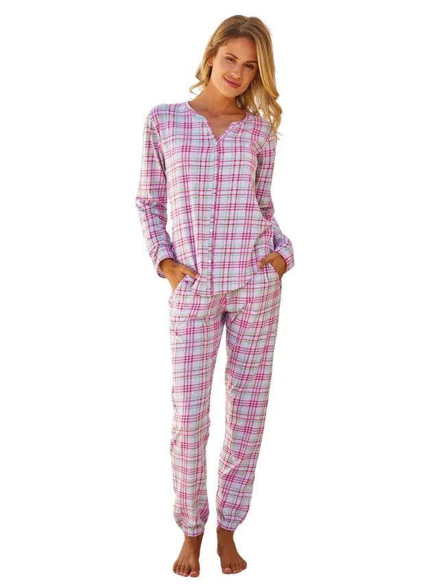 Lady C 3217 pigiama donna cotone leggero lavanda fresco