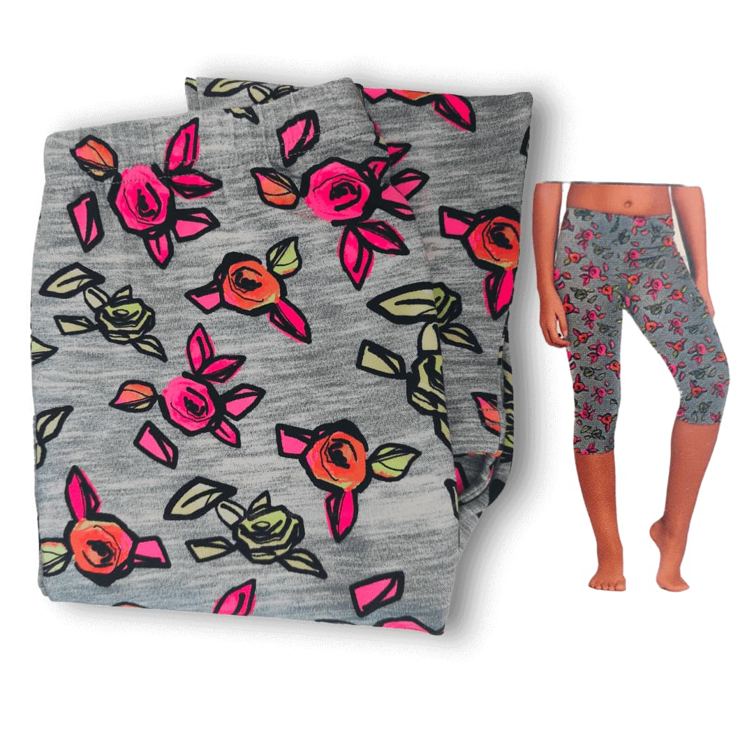 Jadea Girls leggings bambina cotone grigio 3-14 anni