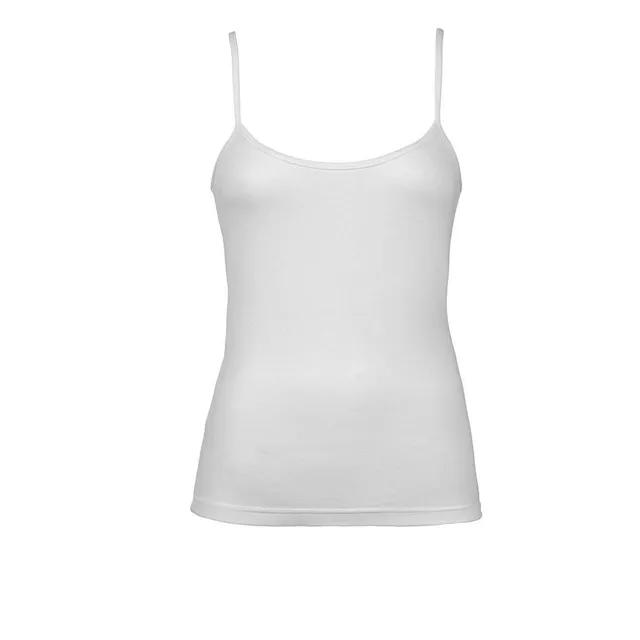 EGI top filo di Scozia cotone 3 pezzi bretellina raso