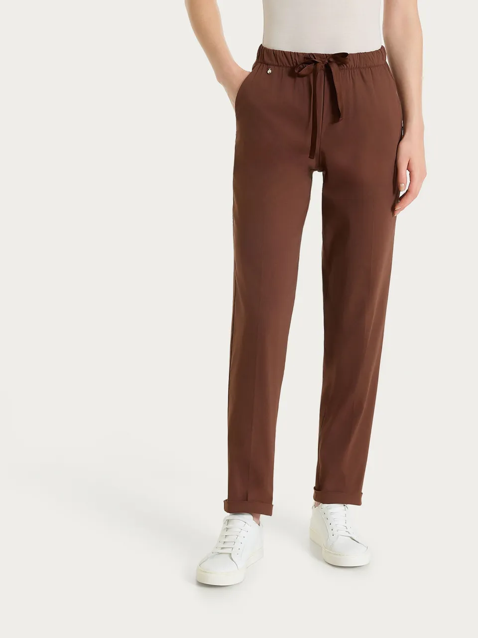 Ragno Super Fresh Pantalone Jogger Cappuccino cotone
