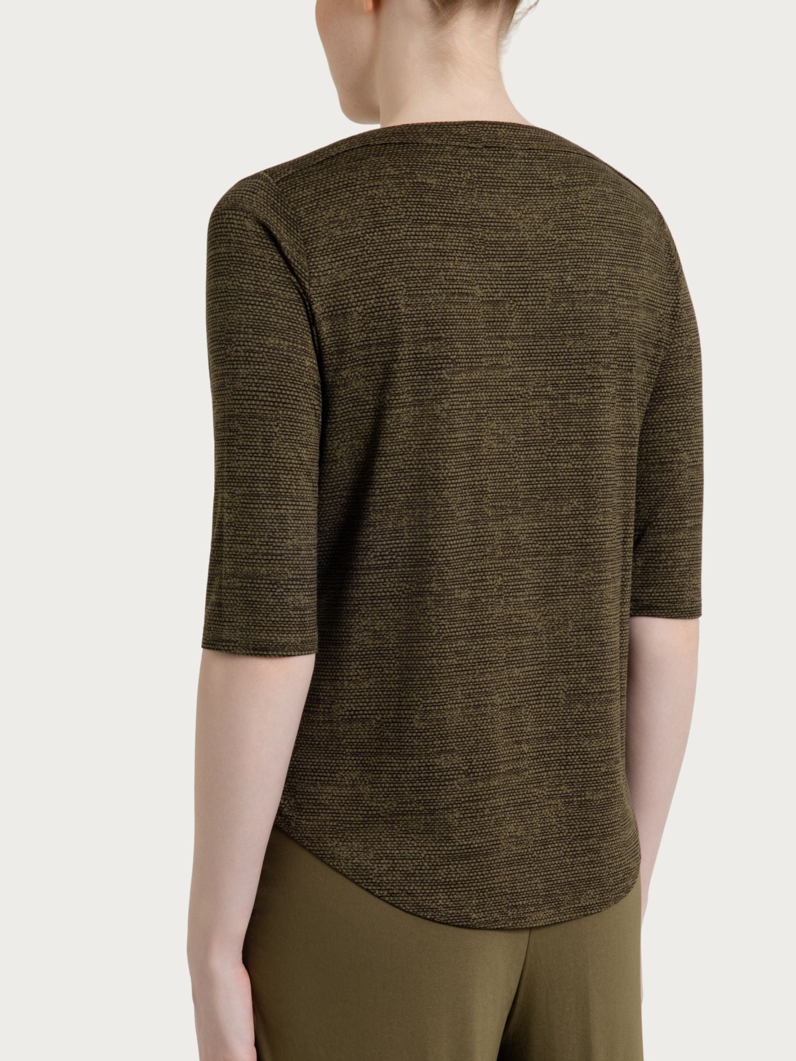 Ragno Viscosa Summer Maglietta Barchetta Military Olive Viscosa