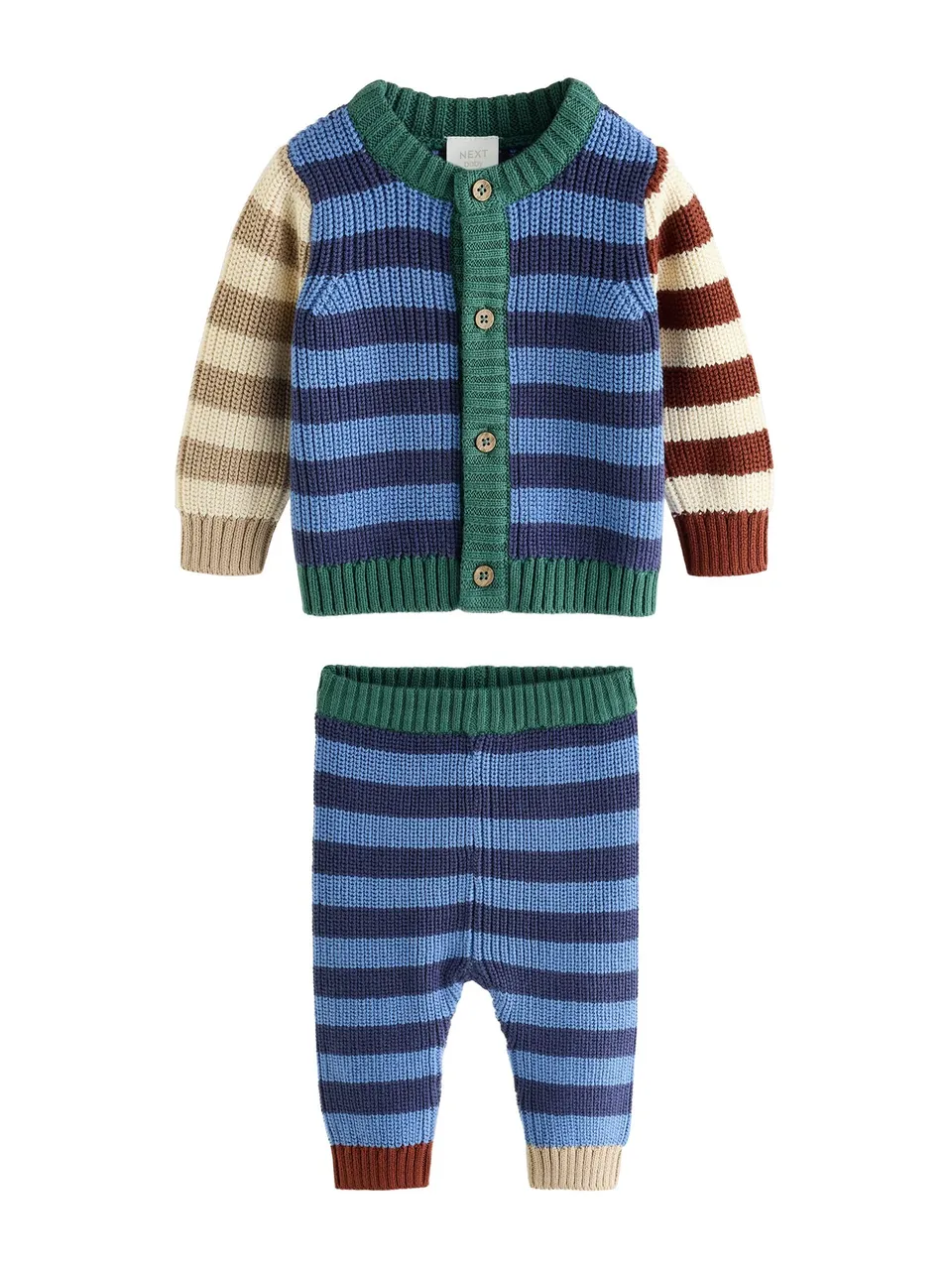 Next completo neonato maglia cardigan e leggings 74-80