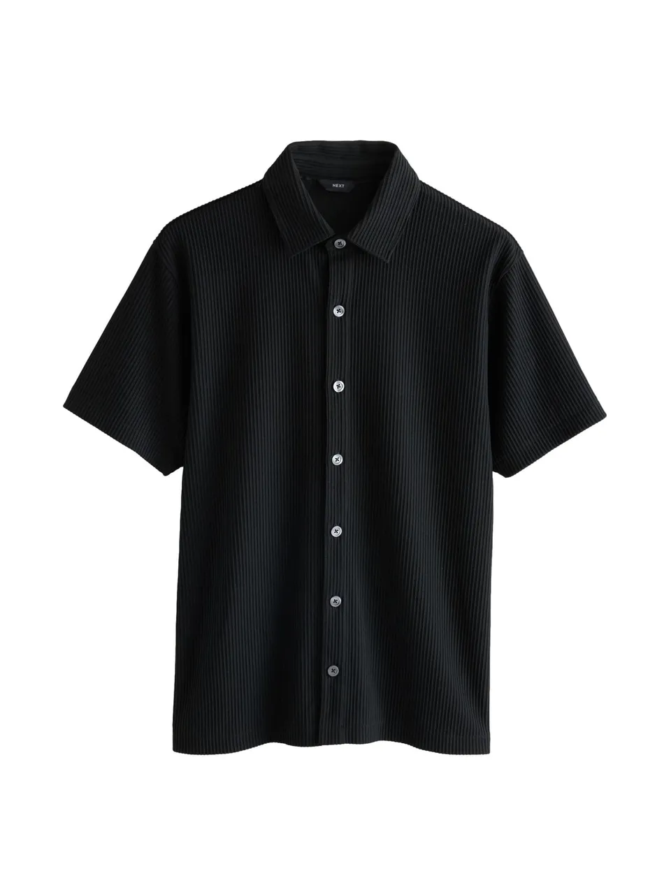 Next N. Premium camicia jersey uomo maniche corte testurizzata