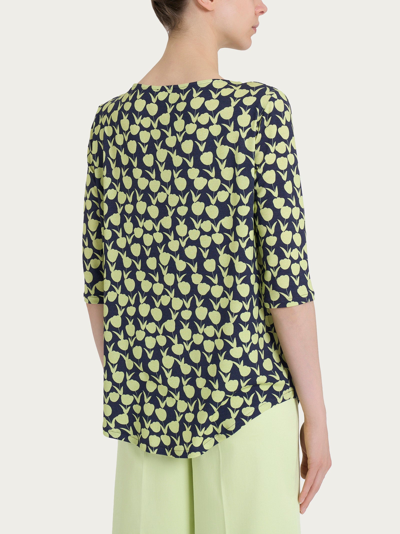Ragno Viscosa Summer maglietta barchetta Shadow Lime manica 3/4