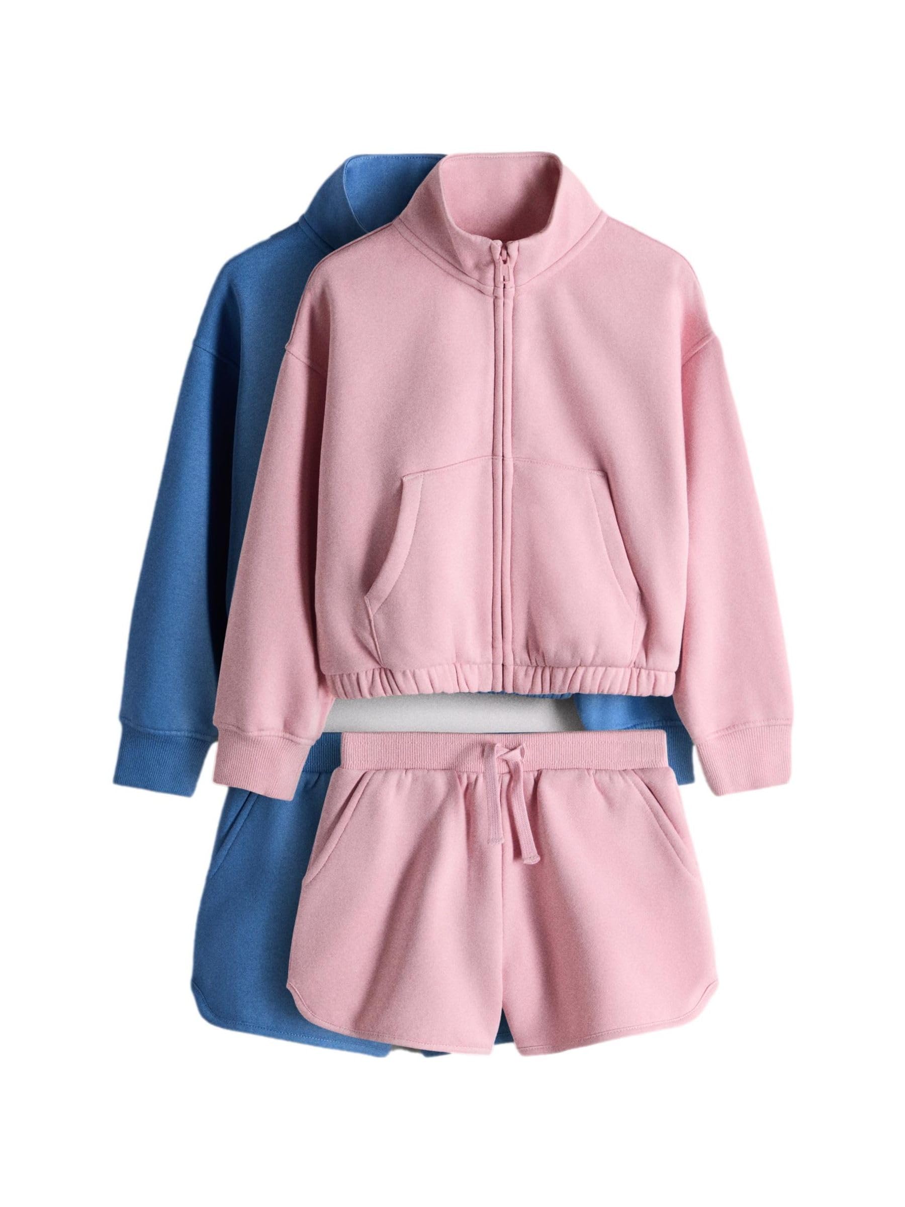Geo Next The Set Completo Giacca Zip Shorts Bambina Taglia 104