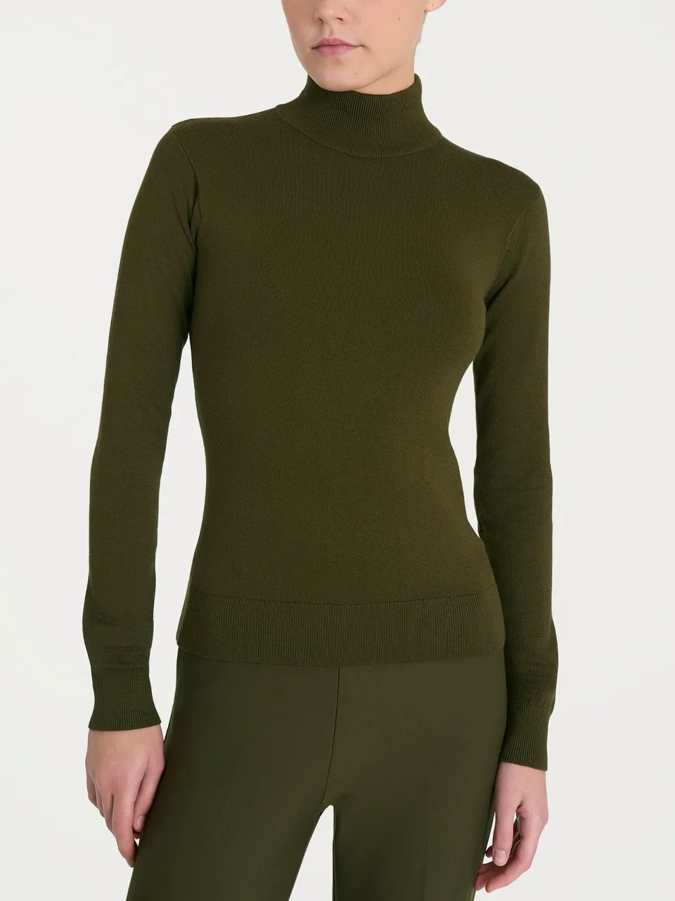 Ragno Four Seasons Lupetto Viscosa Dark Olive