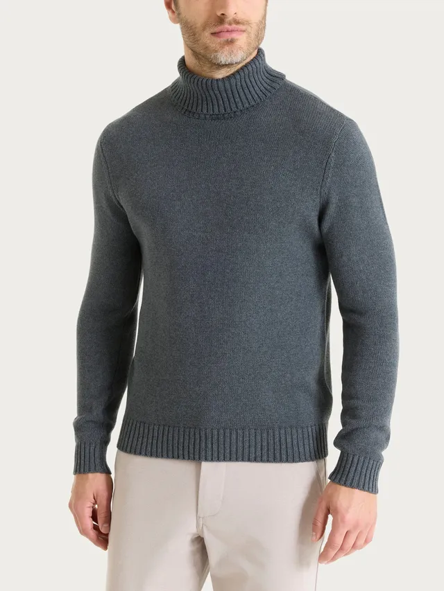Ragno Winter Cotton Dolcevita Uomo Ardesia Mel.